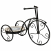 Urtepotteholder Alexandra House Living Sort Jern Flise Cykel 23 x 36 x 53 cm