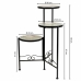 Flower Pot Stand Alexandra House Living Black Iron Tile 30 x 68 x 30 cm