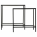 Flower Pot Stand Alexandra House Living Black Iron Tile 37 x 51 x 50 cm 2 Pieces