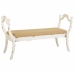 Banqueta Alexandra House Living Branco Esponja Madeira de abeto Madeira MDF 45 x 78 x 139 cm