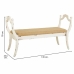 Banqueta Alexandra House Living Branco Esponja Madeira de abeto Madeira MDF 45 x 78 x 139 cm