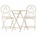 Table set with 2 chairs Alexandra House Living White 60 x 75 x 60 cm