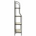 Scaffale Alexandra House Living Nero Ferro Forjare Piastrella 27 x 133 x 57 cm