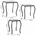 Flower Pot Stand Alexandra House Living Black Iron Tile 33 x 37 x 33 cm 3 Pieces