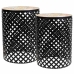 Flower Pot Stand Alexandra House Living Black Iron Tile 38 x 50 x 38 cm 2 Pieces