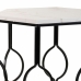 Set of 2 tables Alexandra House Living Valkoinen Rauta Puu MDF 39 x 57 x 39 cm