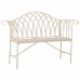 Bench Alexandra House Living White Iron 50 x 88 x 110 cm