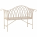 Bench Alexandra House Living White Iron 50 x 88 x 110 cm