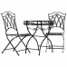 Table set with 2 chairs Alexandra House Living Black 60 x 75 x 60 cm