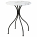 Conjunto de mesa com 2 cadeiras Alexandra House Living Branco Preto 60 x 75 x 60 cm