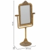 Mirror with Mounting Bracket Alexandra House Living Gold Resin 9 x 35 x 18 cm