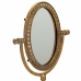 Mirror with Mounting Bracket Alexandra House Living Gold Resin 9 x 30 x 17 cm