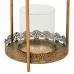 Candleholder Alexandra House Living Gold Glass Iron 19 x 42 x 19 cm