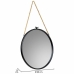 Wall mirror Alexandra House Living Black 1 x 60 x 60 cm Circle