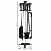 Utensilios para Chimenea Alexandra House Living Negro Hierro 19 x 65 x 19 cm