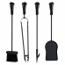 Utensílios para a Lareira Alexandra House Living Preto Ferro 19 x 65 x 19 cm