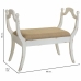 Hocker Alexandra House Living Weiß Schwamm Tannenholz Holz MDF 45 x 78 x 90 cm