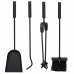 Fireplace Utensils Alexandra House Living Black Iron 22 x 48 x 22 cm