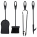 Utensílios para a Lareira Alexandra House Living Preto Ferro 19 x 61 x 19 cm