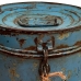 Decorative canister Alexandra House Living Blue Iron Traditional style 23 x 29 x 23 cm