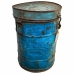 Decorative canister Alexandra House Living Blue Iron Traditional style 33 x 46 x 33 cm