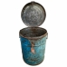 Decorative canister Alexandra House Living Blue Iron Traditional style 33 x 46 x 33 cm