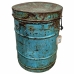 Decorative canister Alexandra House Living Blue Iron Traditional style 38 x 50 x 38 cm