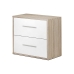 Comodino Alexandra House Living Bianco Metallo Legno MDP 40 x 41 x 28 cm 2 cassetti