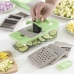 7-in-1 groentesnijder, rasp en mandoline met recepten en accessoires Choppie Expert InnovaGoods