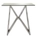 Side table Alexandra House Living Grey Transparent 55 x 55 x 55 cm