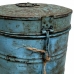 Decorative canister Alexandra House Living Blue Iron Traditional style 22 x 26 x 22 cm