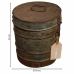 Decoratieve jerrycan Alexandra House Living Bruin Ijzer Traditionele stijl 19 x 22 x 19 cm