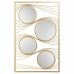 Wall mirror Alexandra House Living Golden 2 x 96 x 61 cm Rectangular