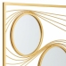 Wall mirror Alexandra House Living Golden 2 x 96 x 61 cm Rectangular