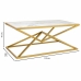 Mesa de Centro Alexandra House Living Ouro Metal Papel Ferro Madeira MDF 60 x 45 x 110 cm