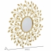 Wall mirror Alexandra House Living Gold Metal Iron Mirror 2 x 79 x 79 cm