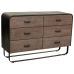 Cassettiera Alexandra House Living Marrone Legno Ferro Lamiera Legno di abete 40 x 78 x 120 cm