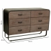 Cassettiera Alexandra House Living Marrone Legno Ferro Lamiera Legno di abete 40 x 78 x 120 cm