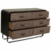 Cassettiera Alexandra House Living Marrone Legno Ferro Lamiera Legno di abete 40 x 78 x 120 cm