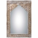 Espejo de pared Alexandra House Living Blanco Gris 4 x 90 x 60 cm Rectangular