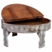 Table Basse Alexandra House Living Blanc Bois de manguier 80 x 41 x 80 cm