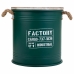 Cutie de depozitare cu capac Alexandra House Living Factory Verde Cânepă Metal Lemn de brad 35 x 35 x 37 cm Cu mânere Rotundă