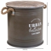 Cutie de depozitare cu capac Alexandra House Living Urban Maro Cânepă Metal Lemn de brad 35 x 35 x 37 cm Cu mânere Rotundă