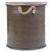 Storage Box with Lid Alexandra House Living Urban Brown Hemp Metal Fir wood 35 x 35 x 37 cm With handles Circular