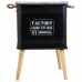 Nightstand Alexandra House Living Black 41 x 41 x 61 cm