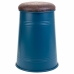 Stool Alexandra House Living Blue Polyurethane Metal Sponge MDF Wood 47 x 27 x 33 cm