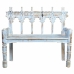 Bench Alexandra House Living Blue Mango wood 56 x 104 x 118 cm