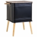 Nightstand Alexandra House Living Black 41 x 41 x 61 cm