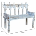 Bench Alexandra House Living Blue Mango wood 56 x 104 x 118 cm