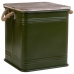 Banqueta Alexandra House Living Verde Metal Corda Madeira de abeto 36 x 36 x 39 cm